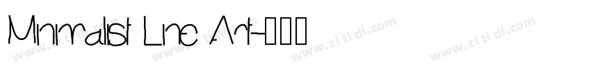 Minimalist Line Art字体转换
